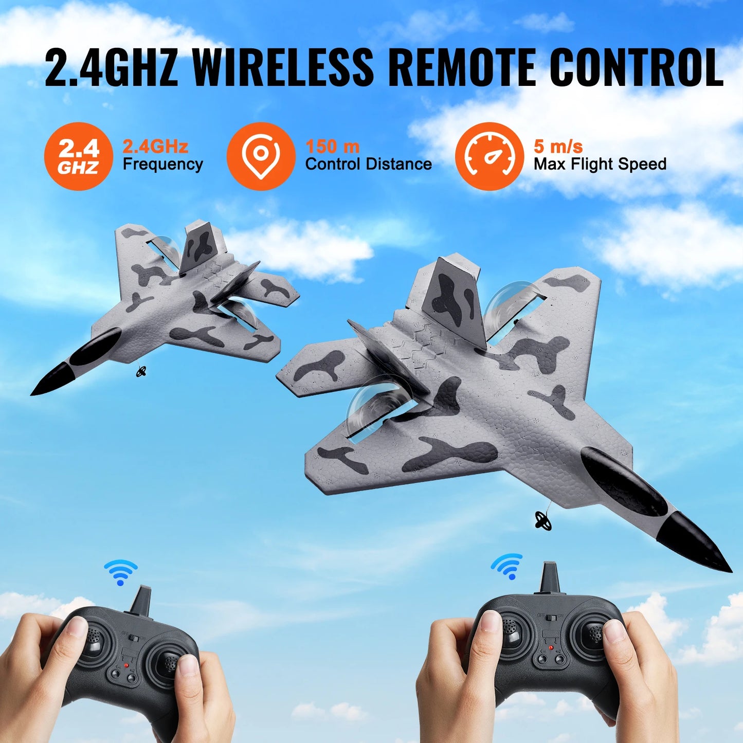 SucceBuy F22 RC Plane 2 4G Glider EPP Foam For Kids Gift