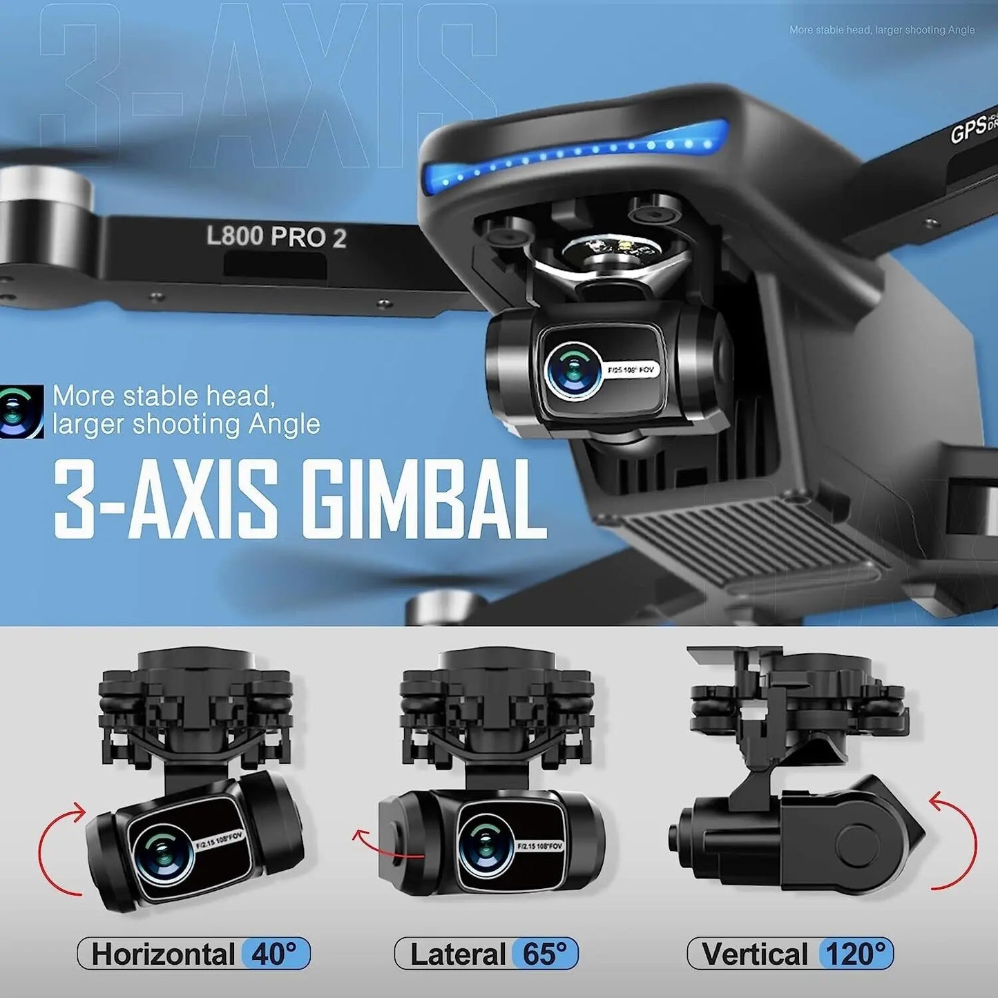 NBD GPS Drone With 4K Camera 5G WiFi EIS Brushless Motor
