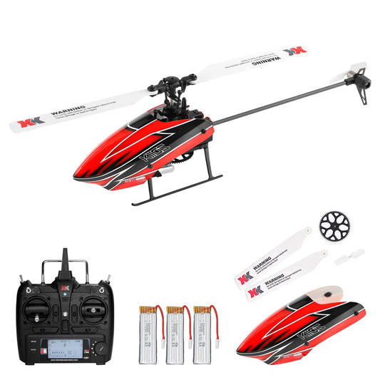 WLtoys K110S RC Helicopter 3D 6G Brushless With 3 Batteries