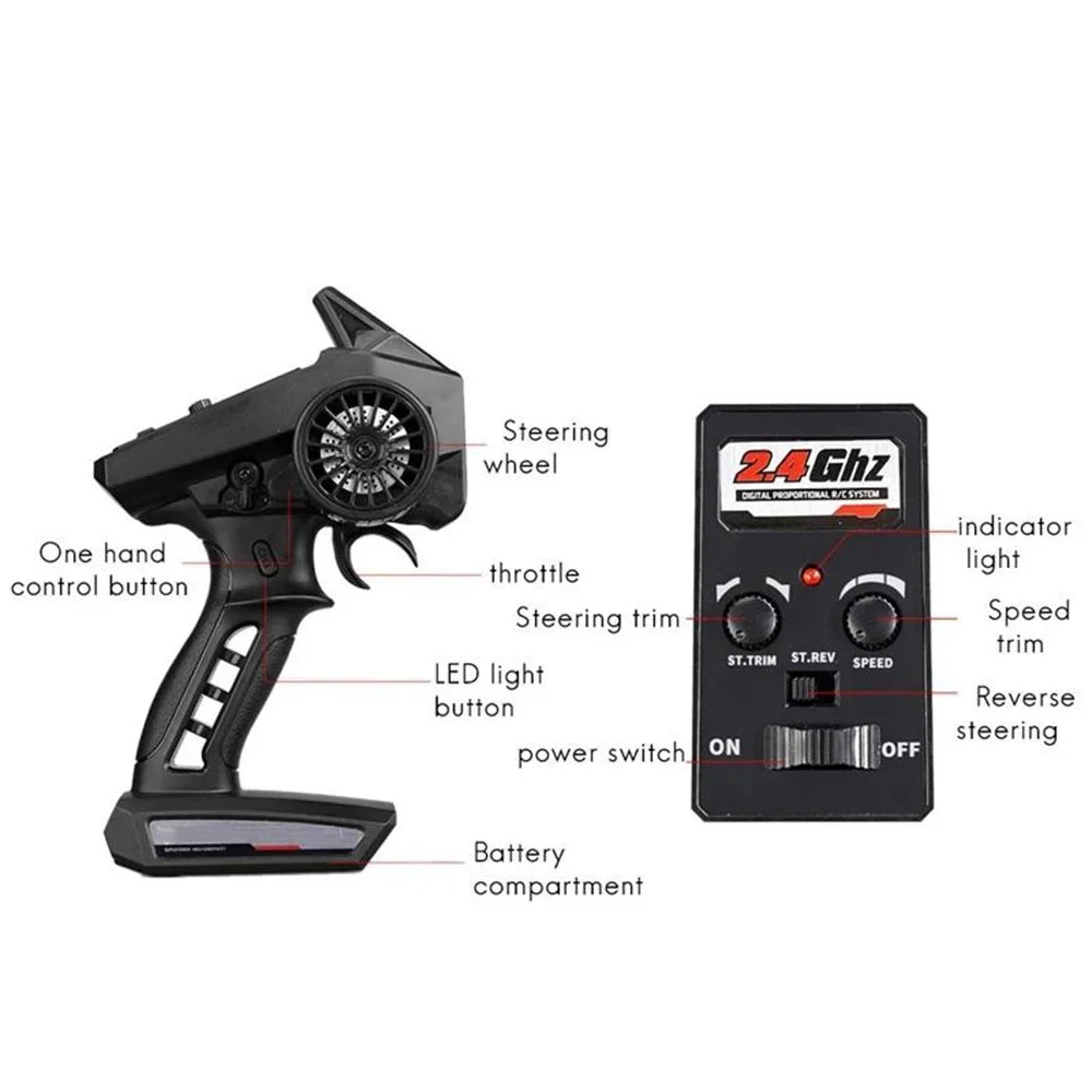 WLtoys 4WD RC Car Off Road Monster Truck Remote Control