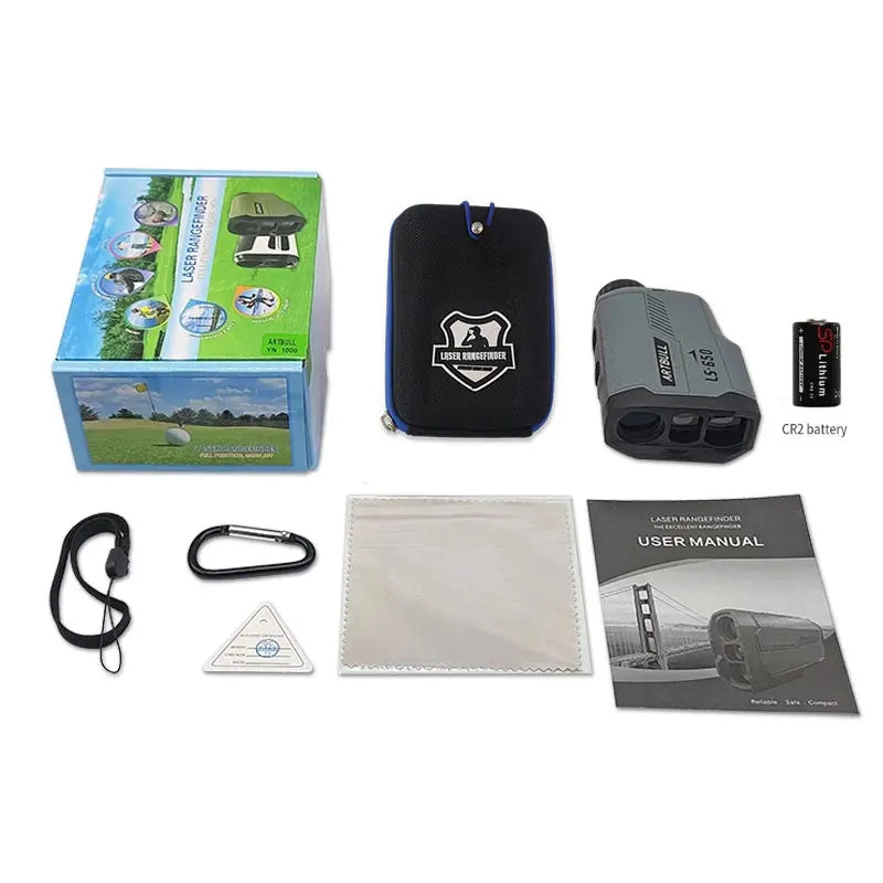 Laser Rangefinder 650m Golf Flag Lock Slope Distance Meter
