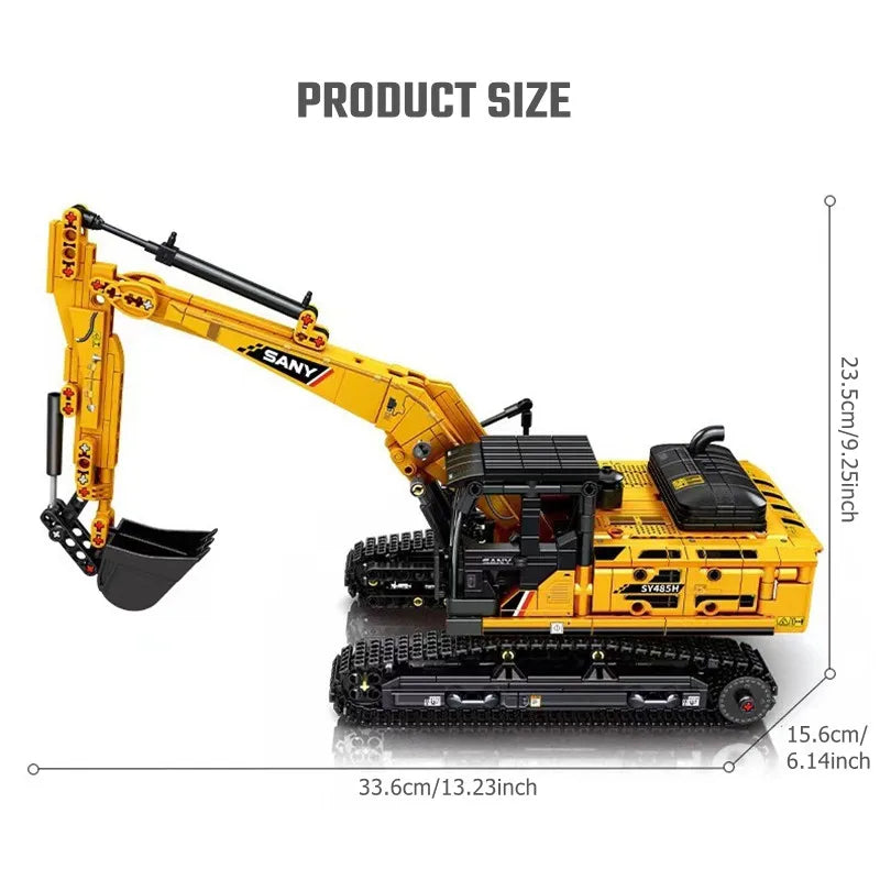 SEMBO BLOCK Excavator Building Blocks Set 1022pcs Educational Toy