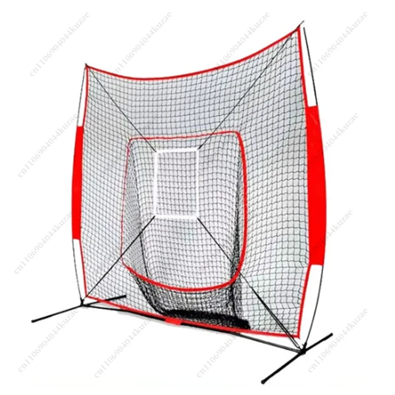 7x7 Baseball Softball Practice Net, Indoor Outdoor Portable Rebound Strike Net for Bat Hitting Training