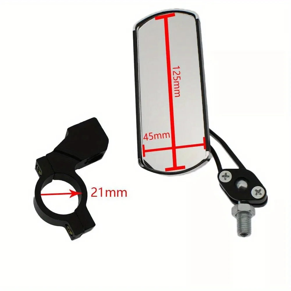 Adjustable Rotatable Bicycle Rear View Mirror On Handlebar