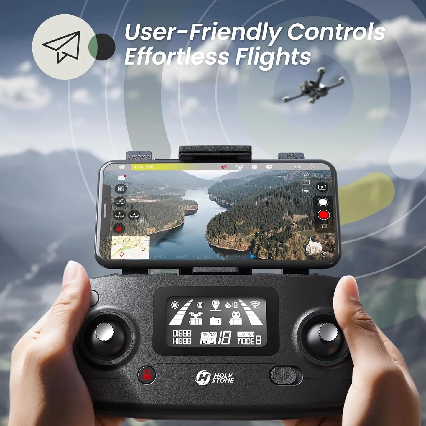 Holy Stone HS720E 4K Drone With GPS Auto Return Follow