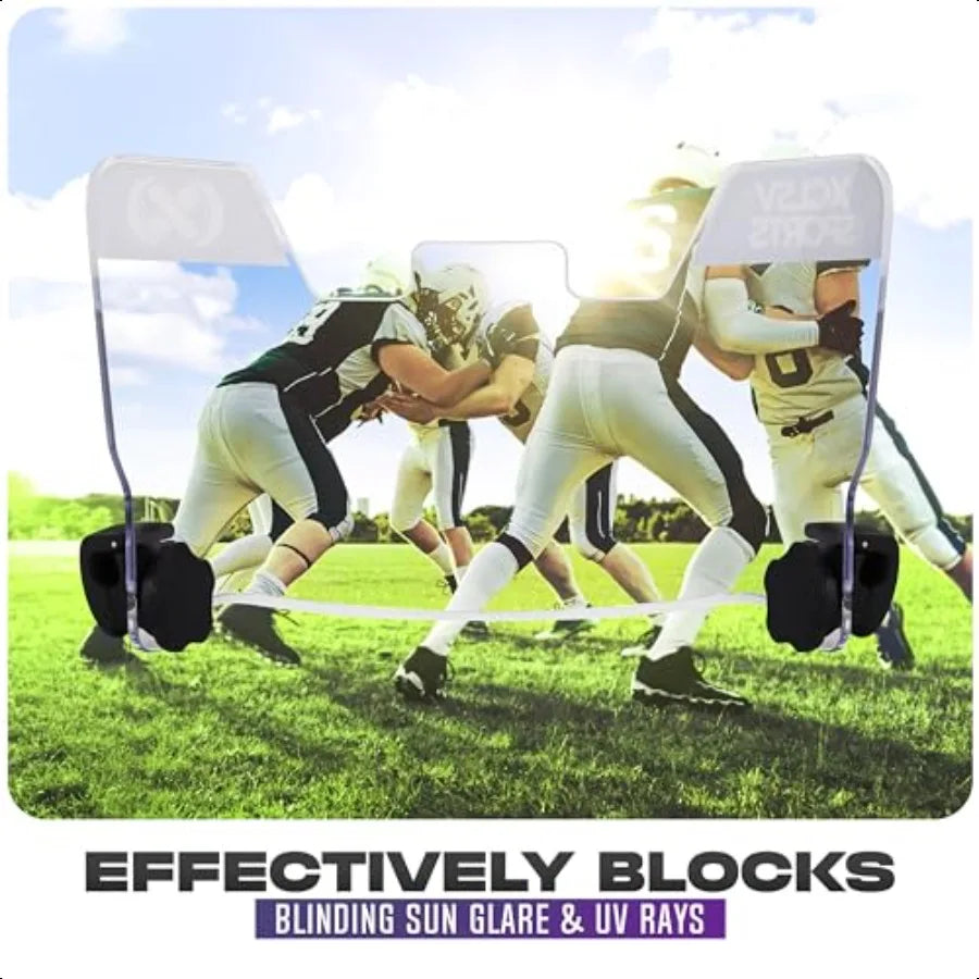 Hign-concerned Football Helmet Visor Anti Fog UV Block Clear Shield