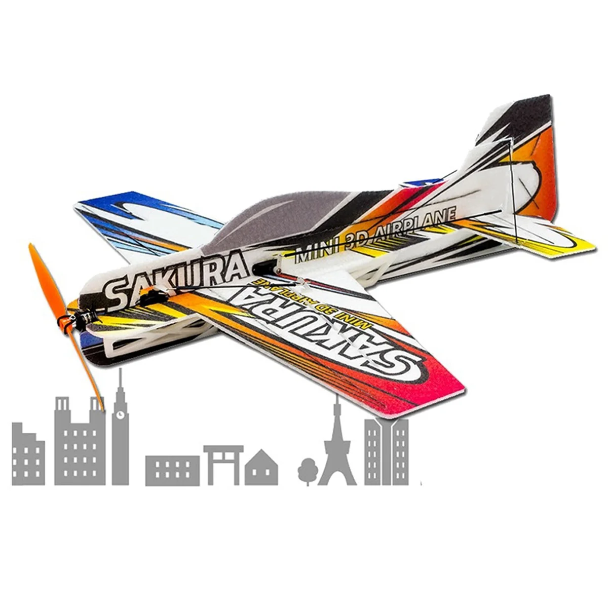ABXY RC Air Plane 3D Airplane Micro-Mini Foam EPP PP F3P Lightset KIT Model Hobby Toys Remote Control Toys E210
