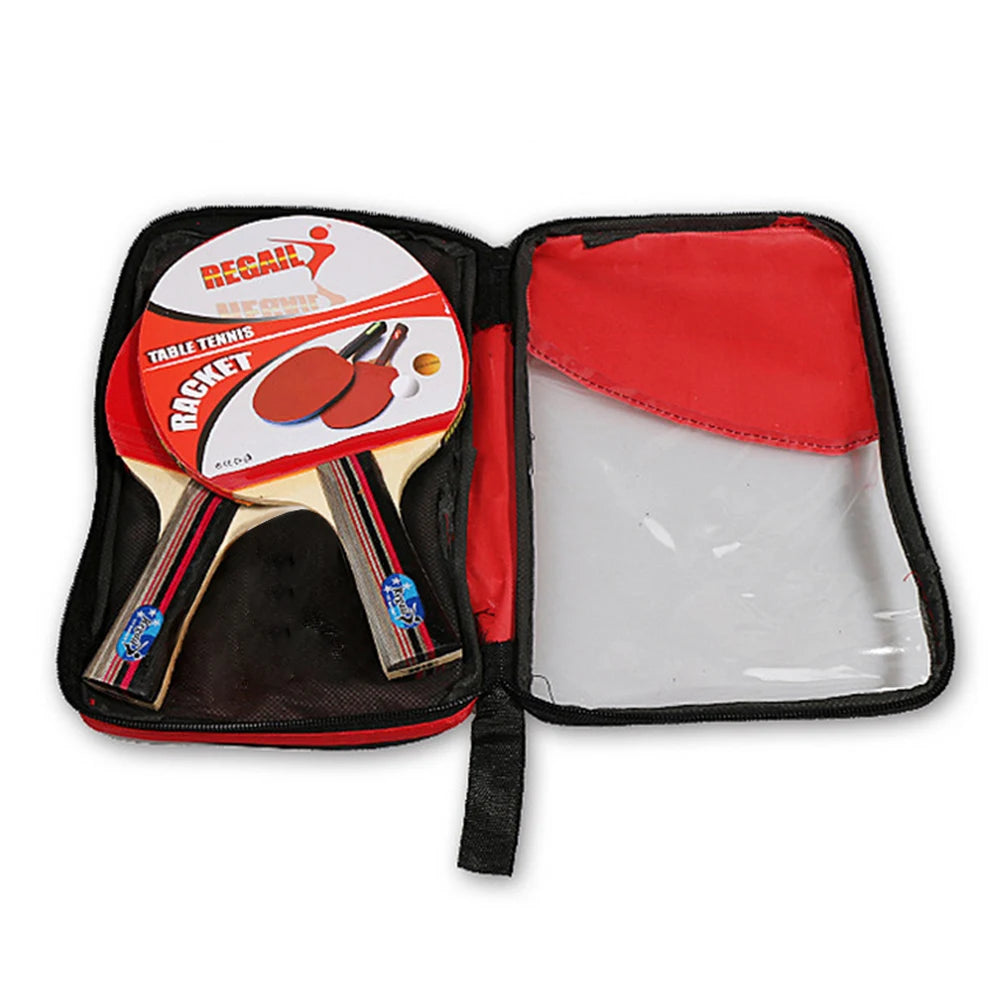 Non Slip Ping Pong Rackets Set with 2 Paddles 3 Balls and Storage Bag Ideal for Advanced Table Tennis Training