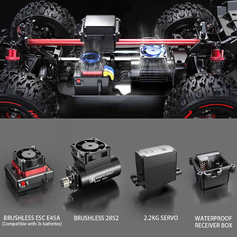 HYPER GO 75km/h MJX 14209 14210 V3.0 1/14 RC Car Brushless 2.4G Remote Control 4WD Off-road Racing RC Truck Electric Hobby Toy