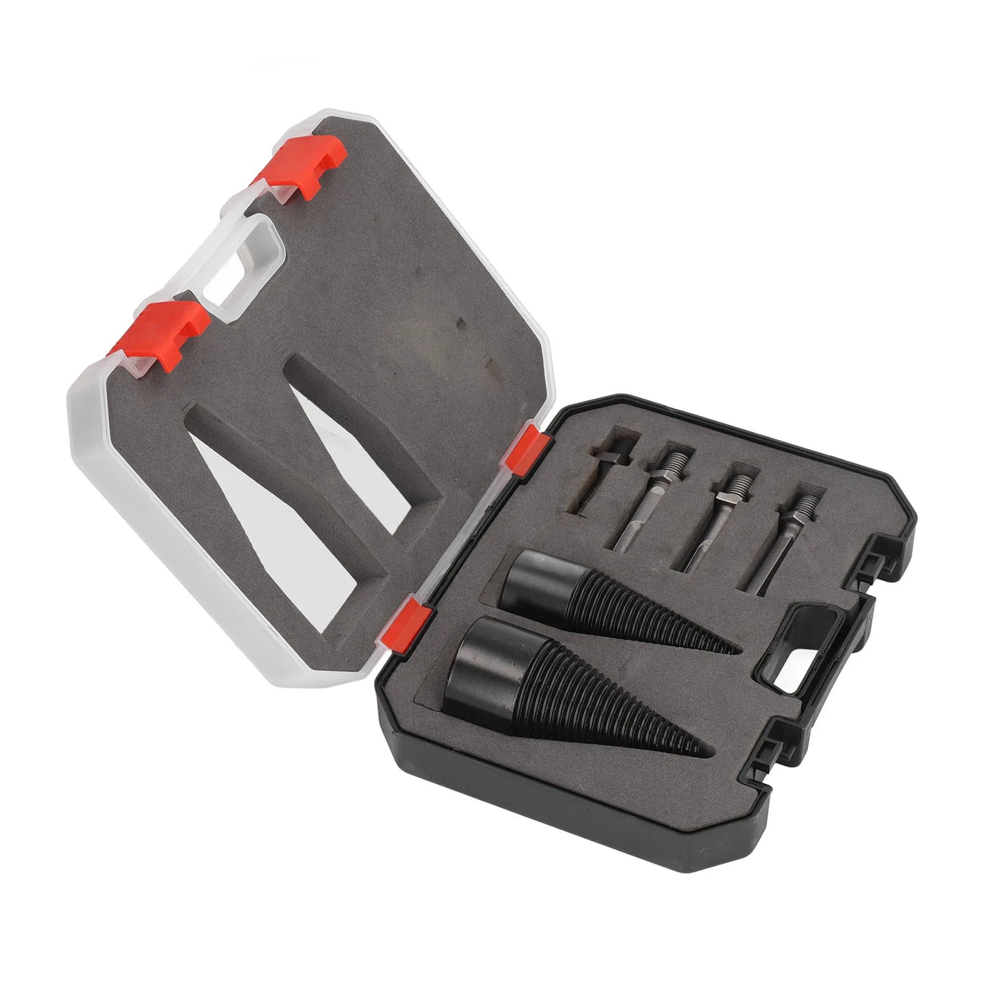 Hancaner Wood Splitter Drill Bit Set Detachable Cone For Camping