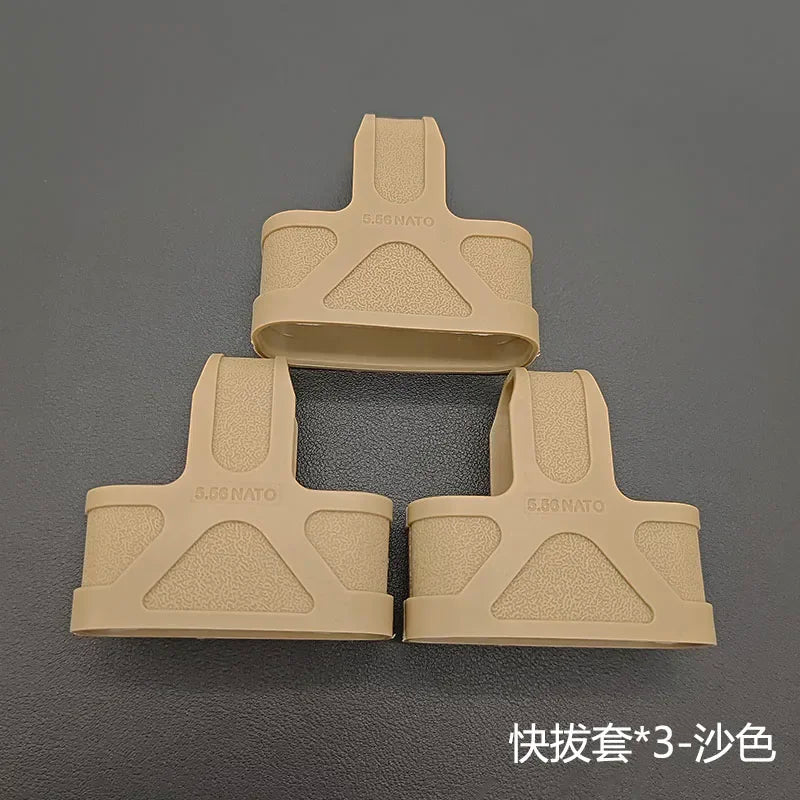 Outdoor Tactical AK 5.56 Rubber Cage Loop  Pull Magazine For M4  M14 M16 Fast Mag Protective Case Hunting Magazine Accessories