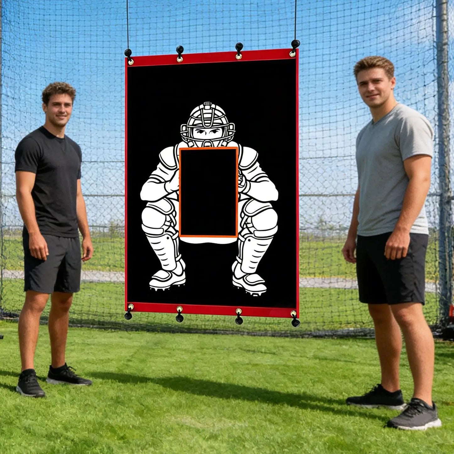 Batting Cage Net Backdrop Heavy Duty Weatherproof Softball Baseball Replacement Target Hitting Training Equipment Outdoor