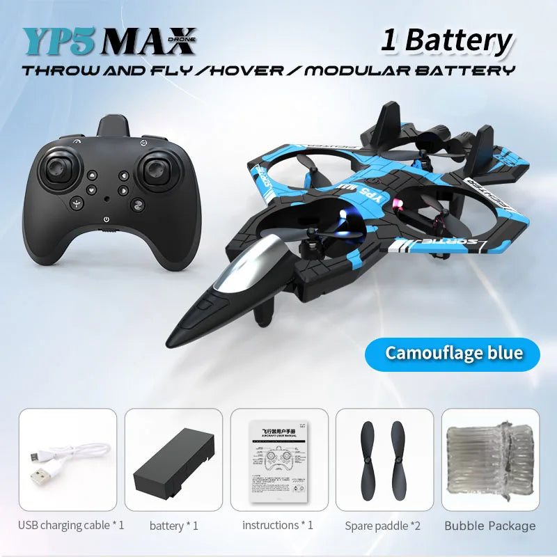 RC Aircraft EPP Foam Stunt Glider Electric Fighter Remote Control Airplane Fall Resistant Plane Toys for Boys Kids YP5 2026 New