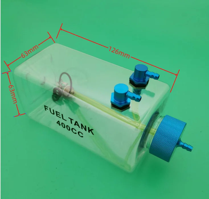 RC Plane Fuel Tank Transparent Plastic 300ML 400ML 500ML 750ML 1000ML 1600ML For Gas oil turbine jet or Airplane Model