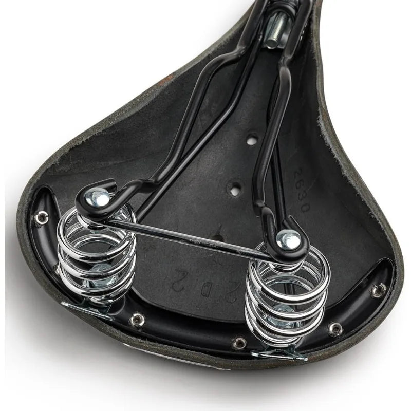 Brooks England B67, Leather Bike Saddle with Suspension Springs