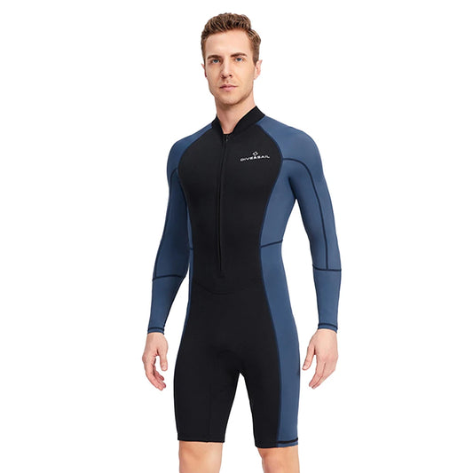Men Neoprene Diving Suit With Zipper For Snorkeling