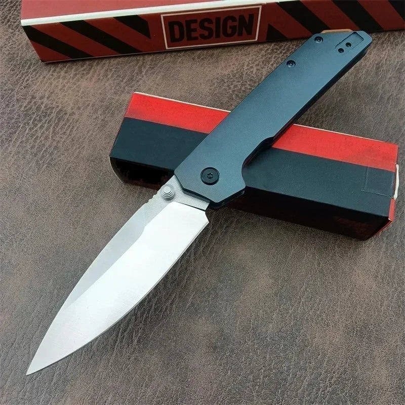 KS Iridium 2038 Aluminum Folding Knife with D2 Steel Blade A Lightweight and Durable Fishing Knife for Outdoor Emergencies