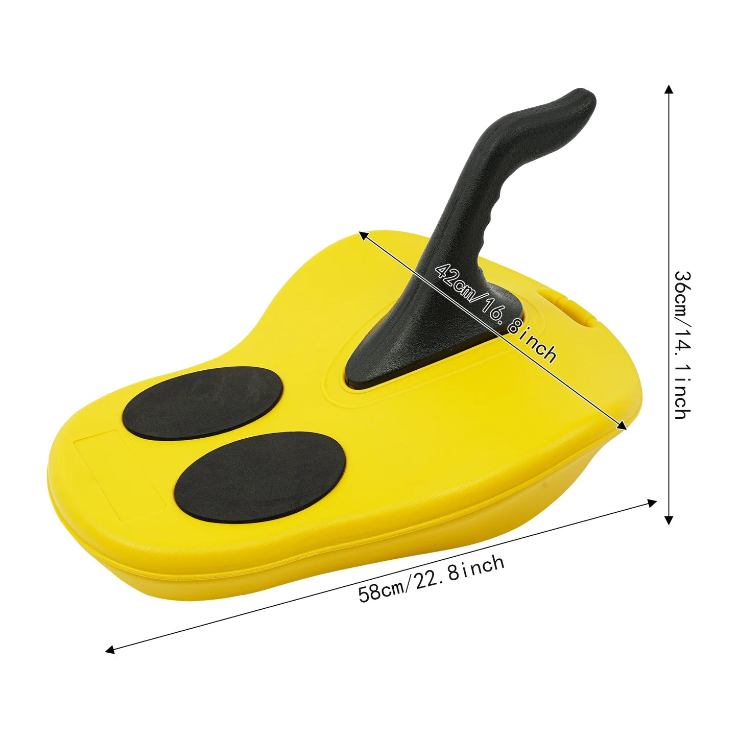 Outdoor Portable Sledding Snowboard With Pull Rope And Ergonomic Handle