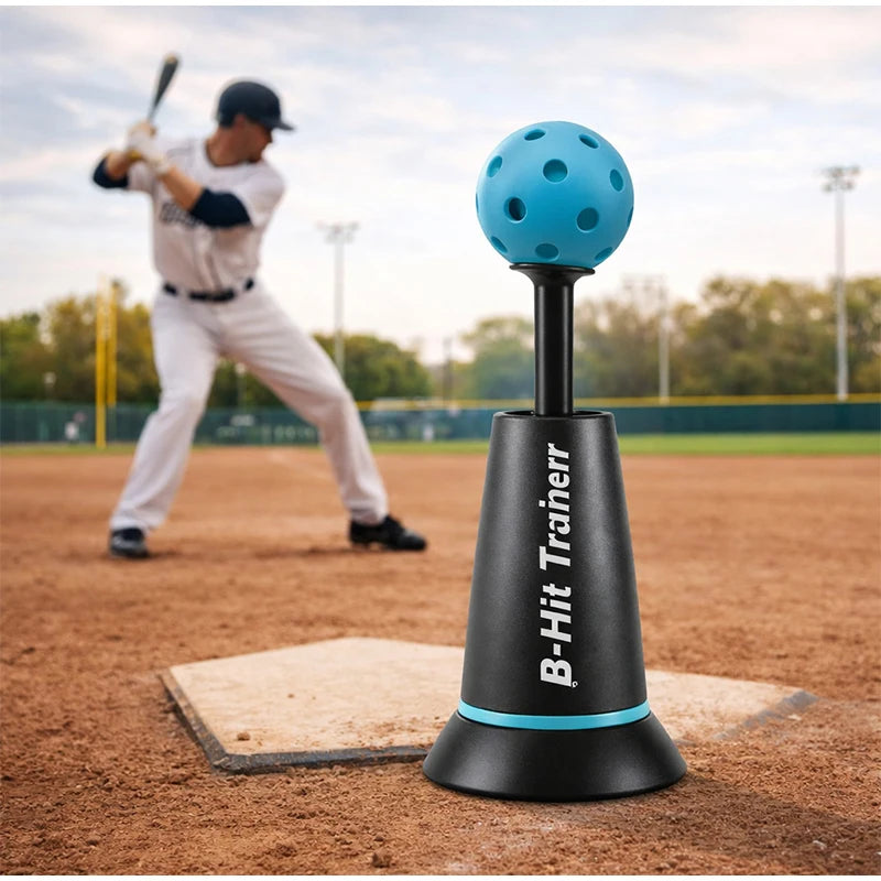 Baseball Hitting Trainer Three-wave Durable Nylon Baseball Server Popper Batting Training Strength Softball Practice Stick