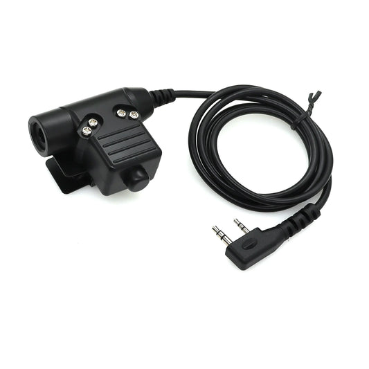 Original Tactical Headset PTT Adapter for Airsoft Kenwood Baofeng Plug Accessory Tactical Headset Compatibility
