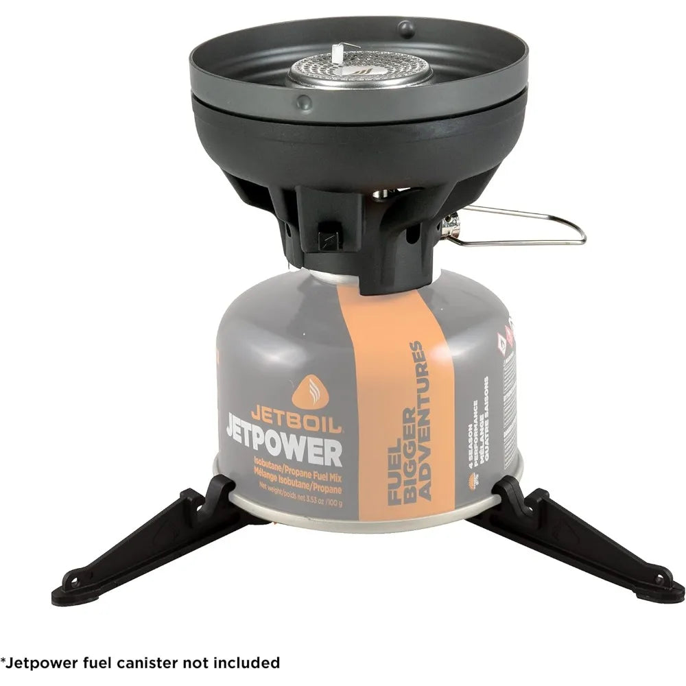 Flash Camping and Backpacking Stove System, Portable Propane/Isobutane Burner with Cooking Cup for Outdoor Trips and Hiking
