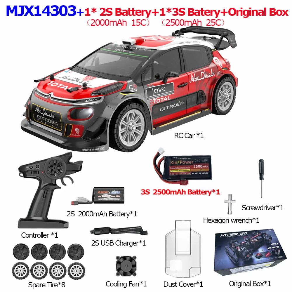 JIUSICE 4WD Off Road RC Car High Speed Remote Control