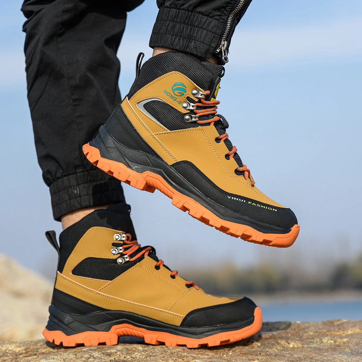 Safety Shoes Men Work Sneakers Indestructible Shoes Anti-smash Puncture-Proof Protective Shoes Steel Toe Construction Work Boots