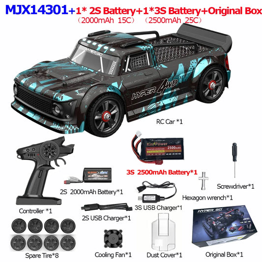 JIUSICE 4WD Off Road RC Car High Speed Remote Control