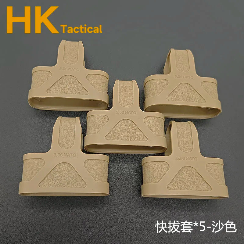 Outdoor Tactical AK 5.56 Rubber Cage Loop  Pull Magazine For M4  M14 M16 Fast Mag Protective Case Hunting Magazine Accessories