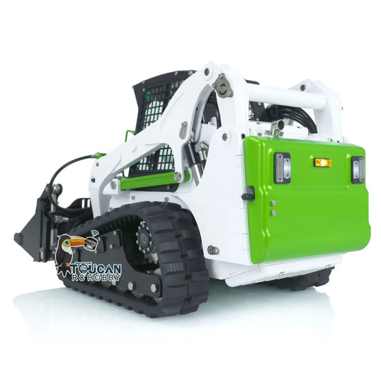 US Stock LT5 LESU 1/14 Scale RC Hydraulic Loader Skid-Steer RTR Radio Controlled Tracked Car Model with Light Sound Toy THZH1353