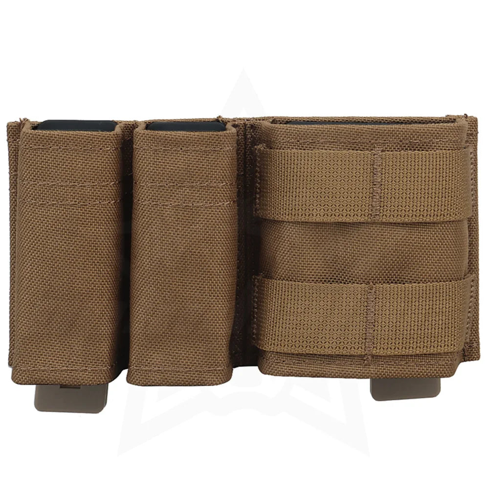 OPHIDIAN Double Dump Pouch, Flashlight Holster for 9mm 5.56 Mm, Magazine Pouch Molle Tool Bag, Safety IFAK Mag Pocket