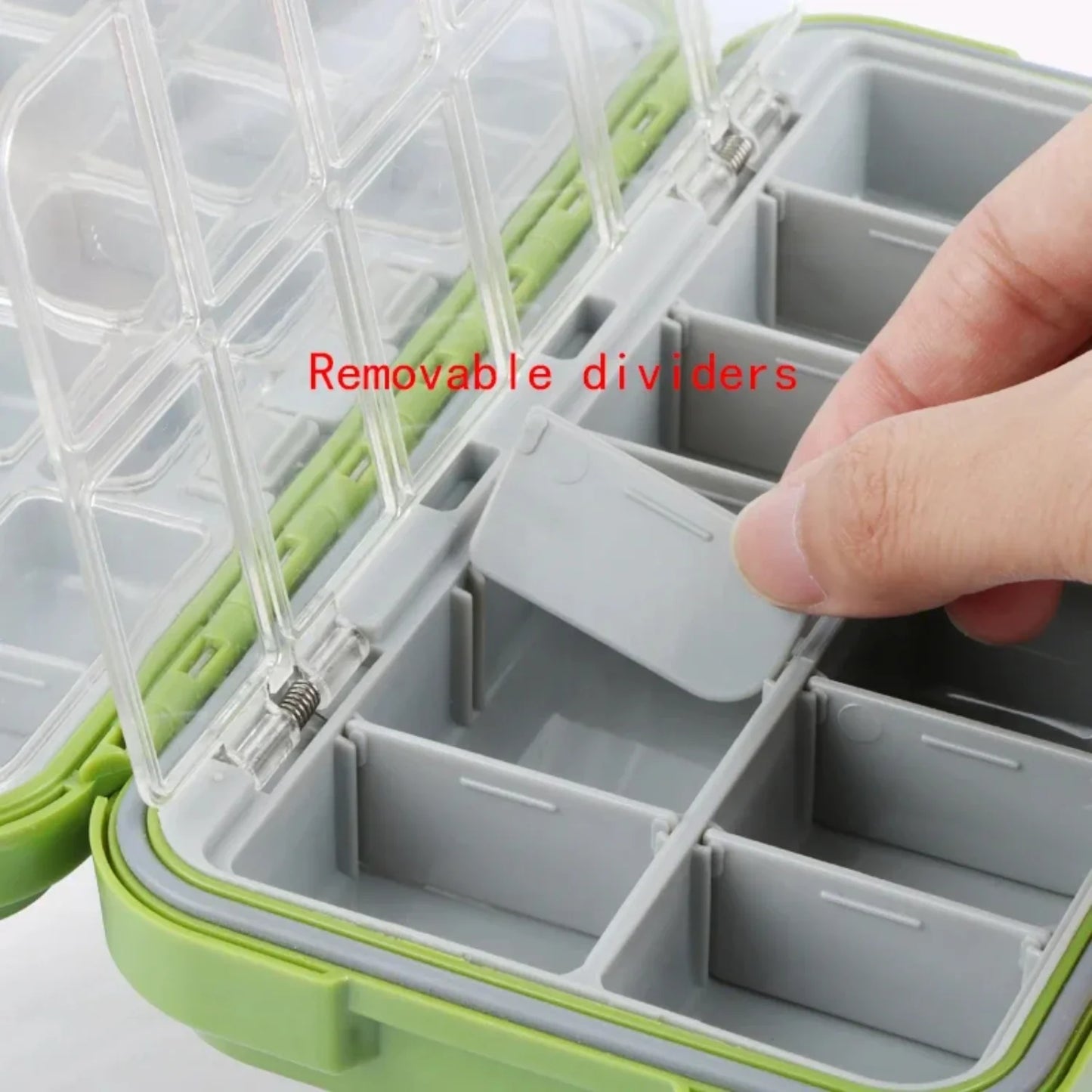 Double Layer Hard Plastic Fishing Box For Baits And Lures