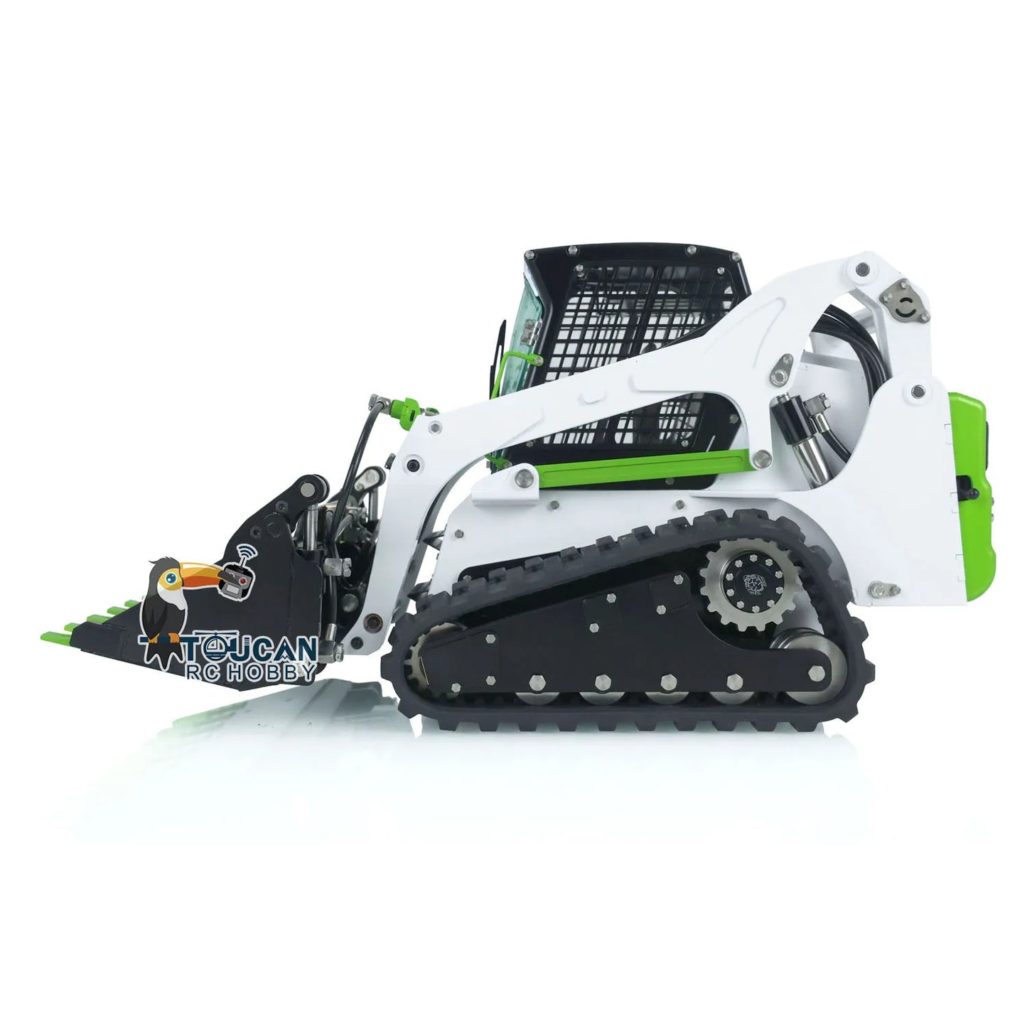US Stock LT5 LESU 1/14 Scale RC Hydraulic Loader Skid-Steer RTR Radio Controlled Tracked Car Model with Light Sound Toy THZH1353