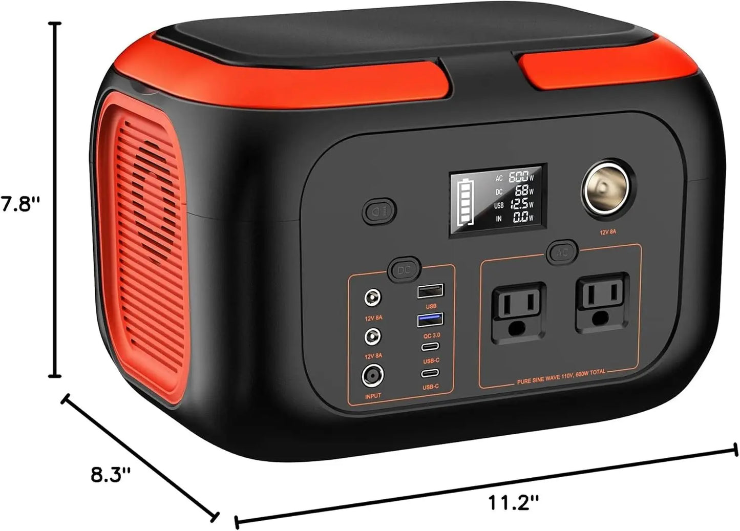 600W 300W 200W Power Station 110V AC Solar Generator