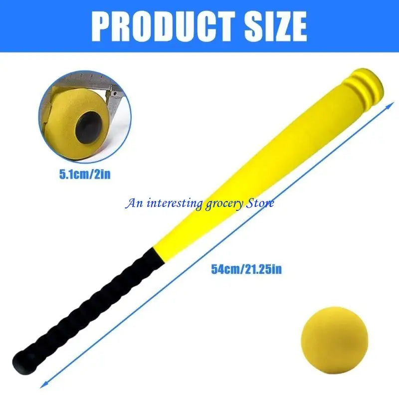 652D Kids Foam Soft Baseball Bat Toy Kids Soft Sponge Baseball Bat with Baseball