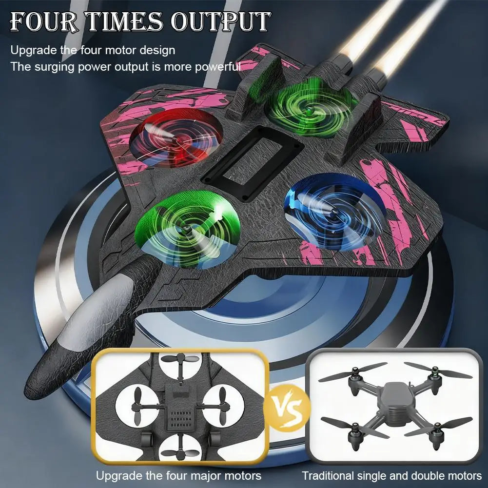 2.4GHz RC Plane – EPP Foam Combat Aircraft, 360° Flip, Electric Remote Control, Kids Holiday Gift