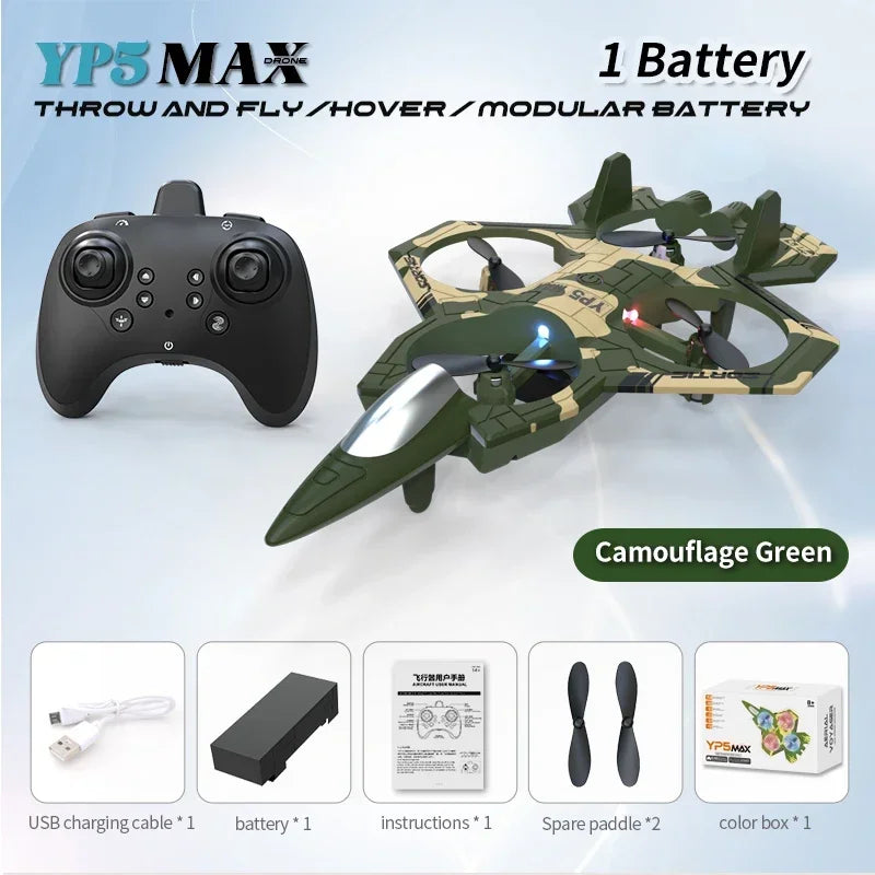 RC Aircraft EPP Foam Stunt Glider Electric Fighter Remote Control Airplane Fall Resistant Plane Toys for Boys Kids YP5 2026 New