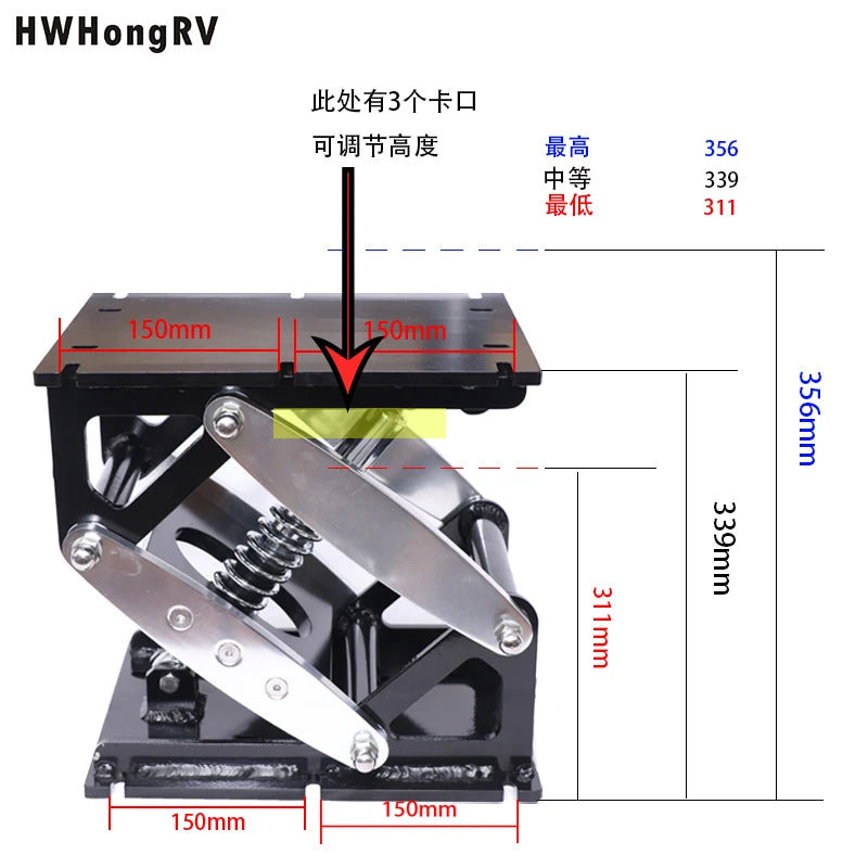 HWHONGRV Boat Seat Pedestal Aluminum Shock Absorbing