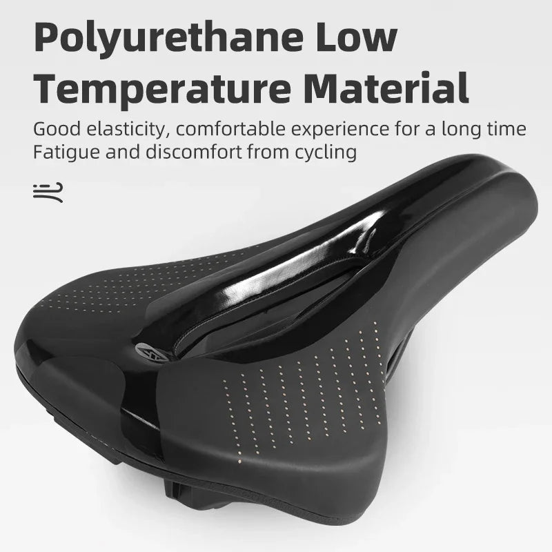 ROCKBROS Bicycle Saddle Bike Ultralight Breathable Comfortable Cushion Cycling Seat Racing Soft Cycling Saddle