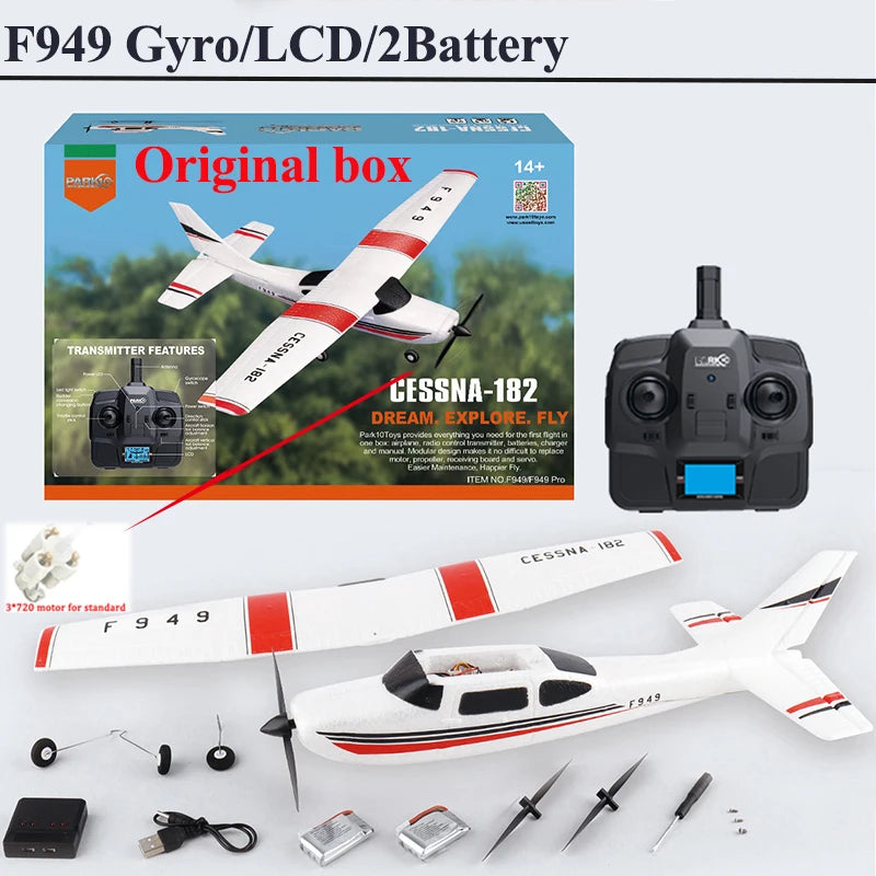WLtoys F949 RC Airplane Fixed Wing Gyroscope RTF 24G