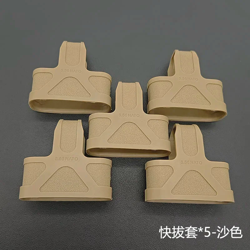 Outdoor Tactical AK 5.56 Rubber Cage Loop  Pull Magazine For M4  M14 M16 Fast Mag Protective Case Hunting Magazine Accessories