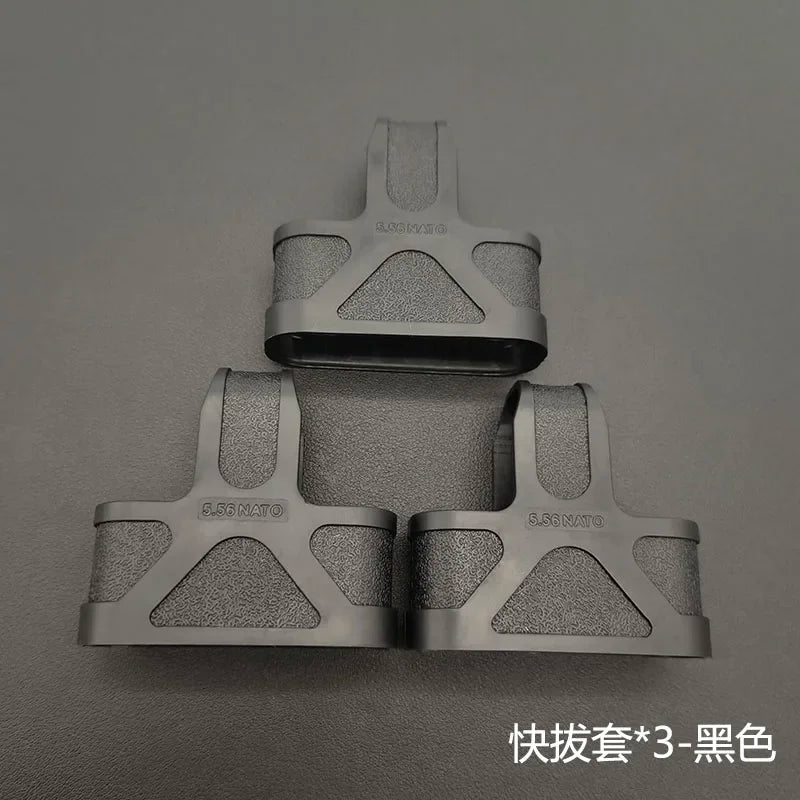 Outdoor Tactical AK 5.56 Rubber Cage Loop  Pull Magazine For M4  M14 M16 Fast Mag Protective Case Hunting Magazine Accessories
