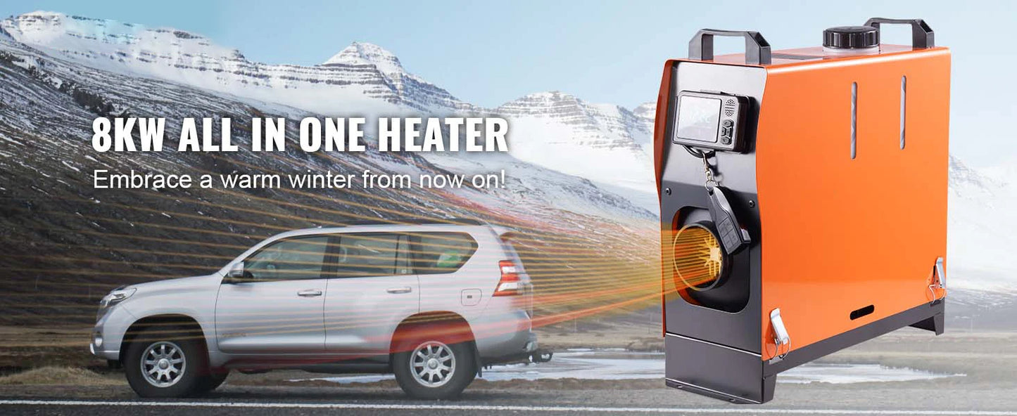 SucceBuy 8KW Diesel Air Heater Bluetooth LCD Parking Heater