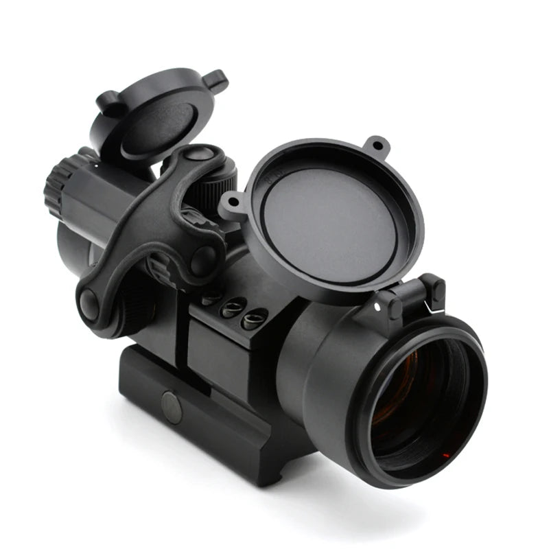 Holy Warrior M2 Red Dot with Basic / Oblique Mount 4MOA Reflex Sight and Lens Caps Full Markings for Hunting Airsoft
