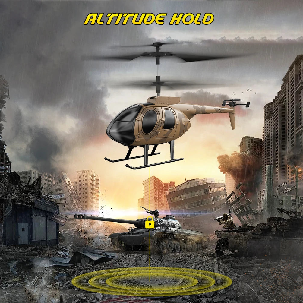 Vatos Camouflage RC Helicopter 2.4GHz Indoor Toy Takeoff