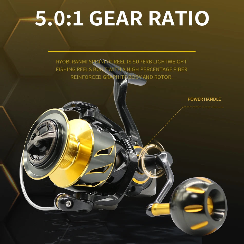 Rooblinos SW Spinning Ultralight Saltwater Surf Fishing Reel