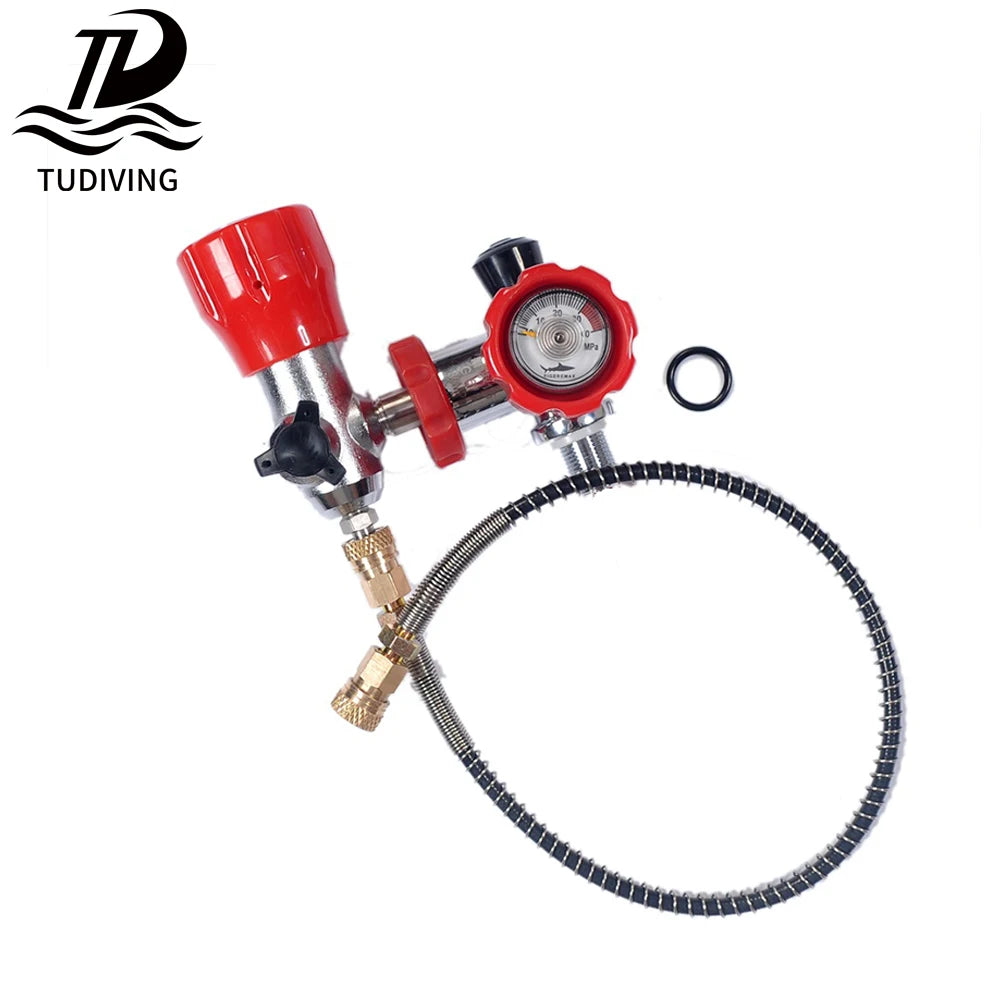TUDIVING Scuba Diving Valve Adapter Large Small Connection