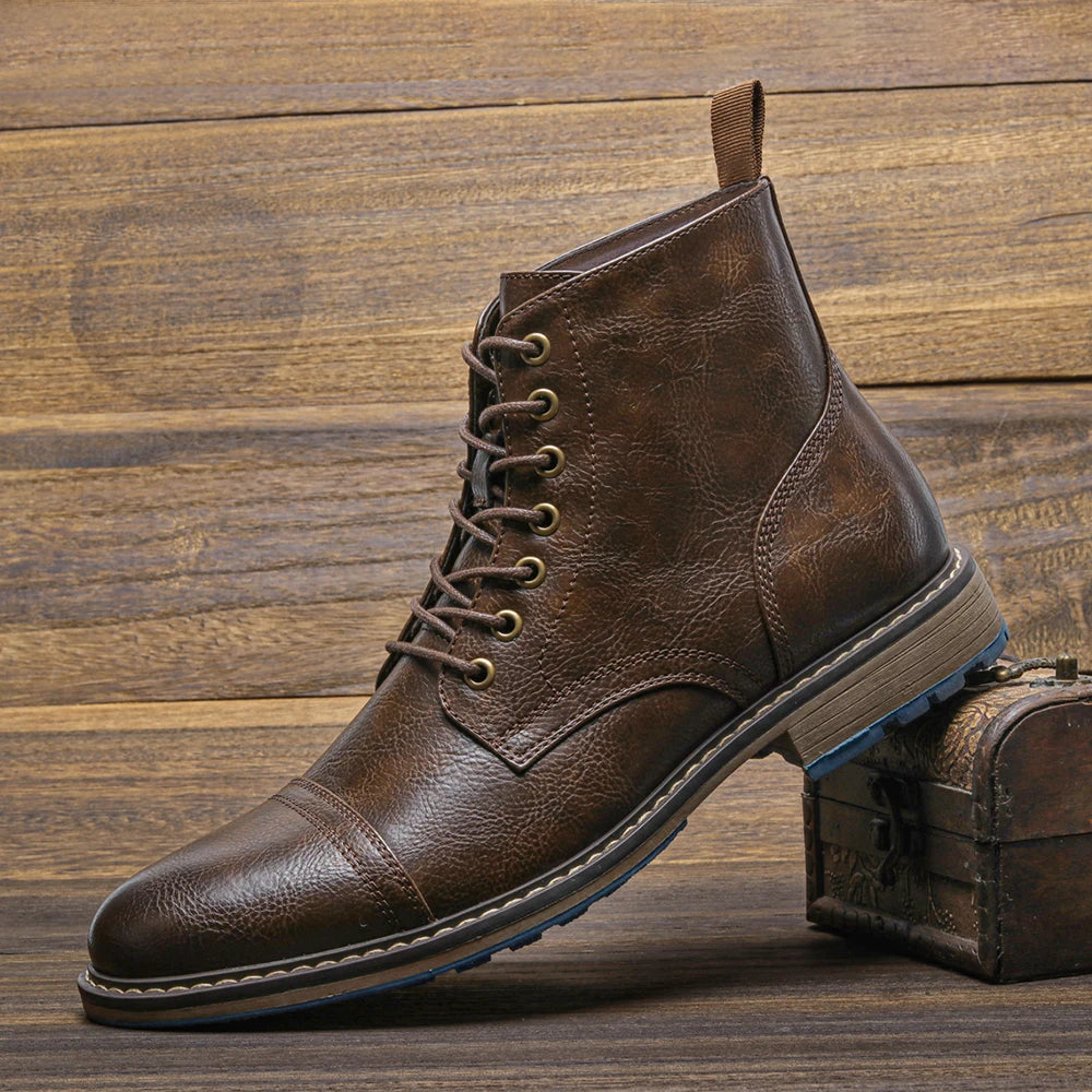 Men Ankle Boots Fashion Brand Comfortable Casual Men Boots