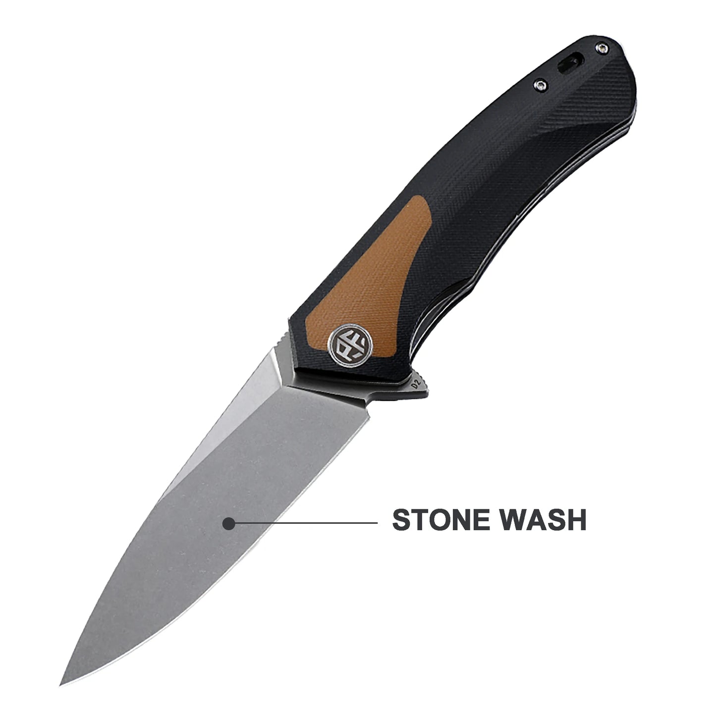Petrified Fish PF838CS D2 Steel Blade Folding Knife G10+Carbon Fiber Handle Outdoor Camping Hunting EDC Pocket Tool