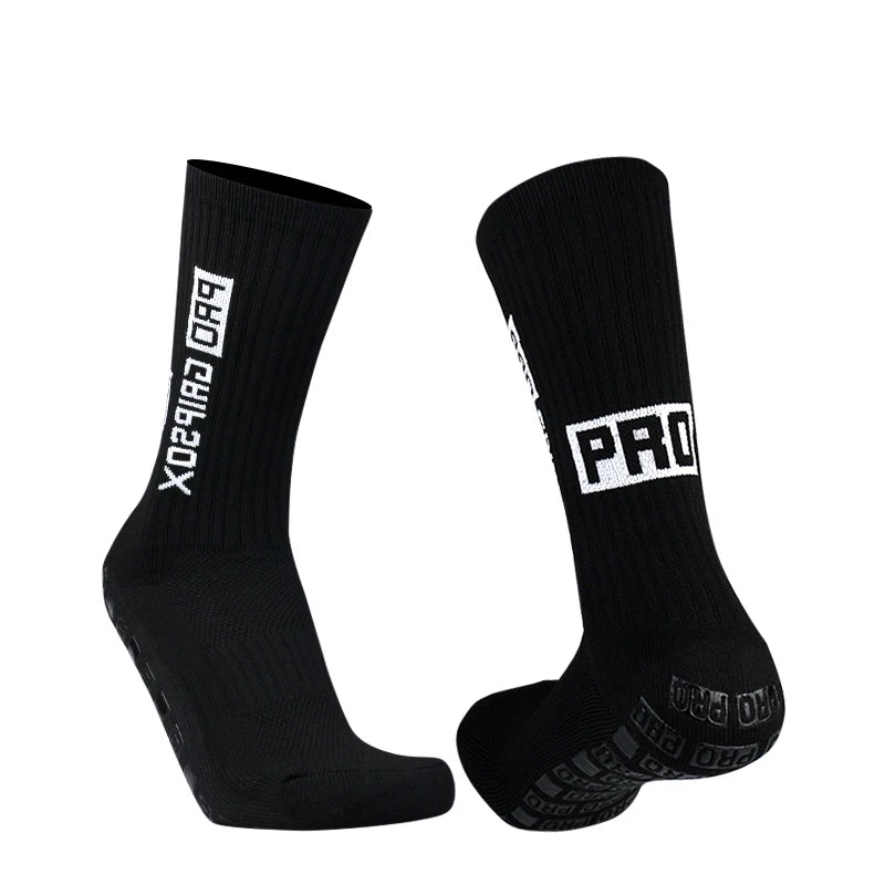 Silicone Anti Slip Football Socks for Men and Women